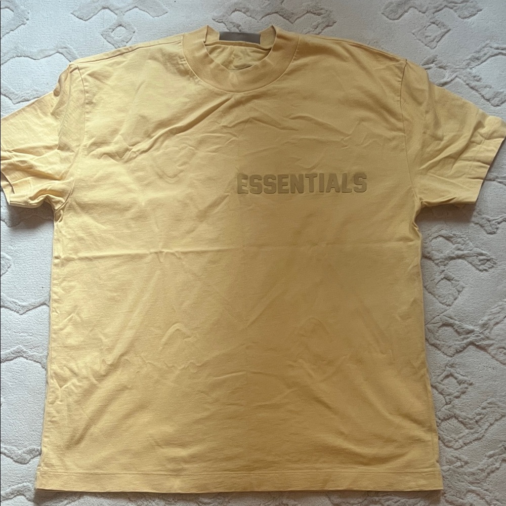 Essentials Soft Yellow Short Sleeve Tee
